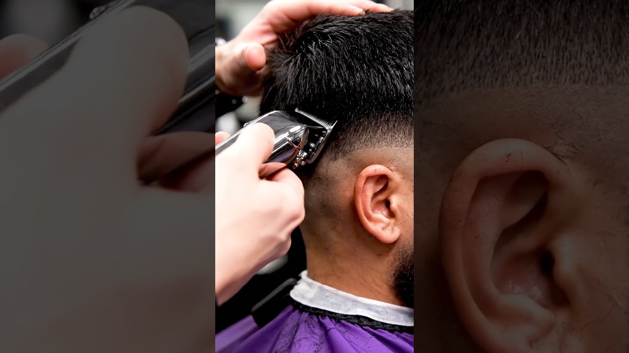 POV barbershop nyc blowout taper asmr infinity #shorts