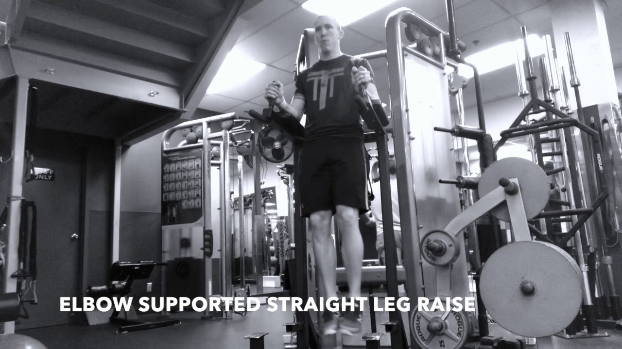 Elbow Supported Straight Leg Raise Upside Strength Exercise Library