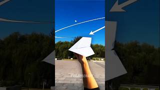 How to make a paperplane 🤗✈️ , easy paper airplane tutorial , bestpaper plane #shorts #craft