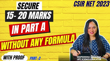 A Must watch session for part A | Secure extra 10- 15 marks in CSIR NET 2023 | PART 2