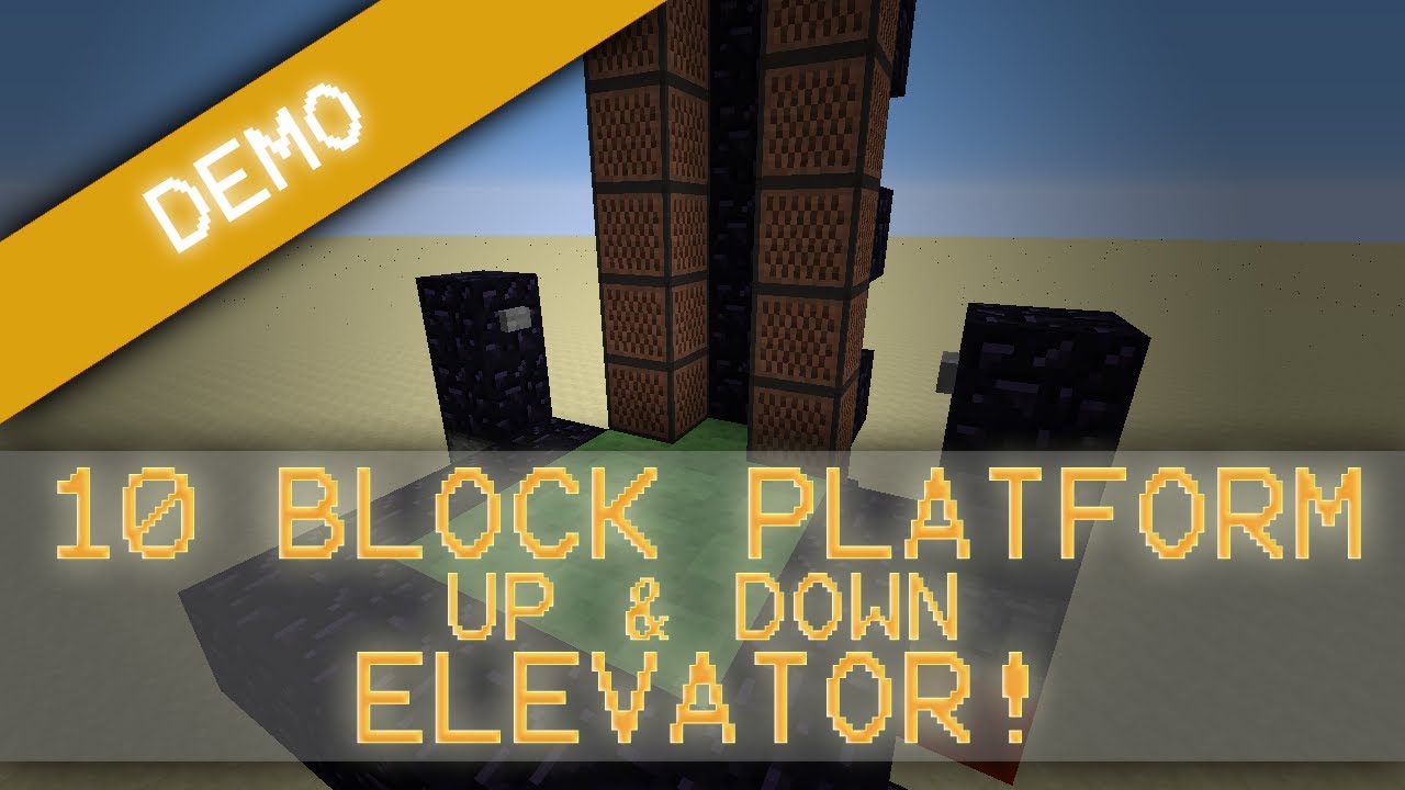 NEW! Slime Block Elevator! Up & Down [10 block Platform! Snap 1.8]