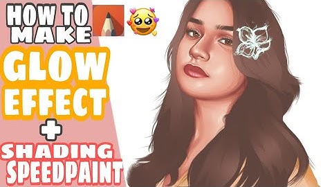 SKIN SHADING + GLOW EFFECT SPEEDPAINT (VEXEL ART) using Autodesk Sketchbook