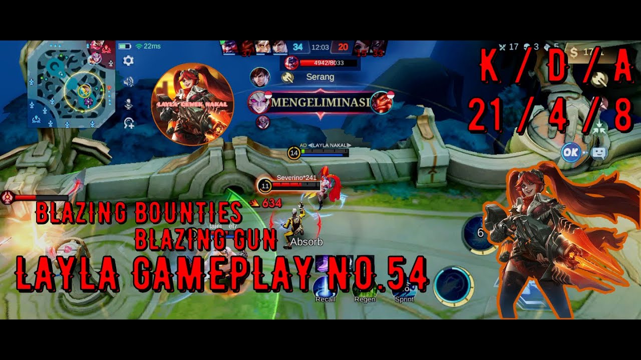 Layla Gameplay No.54 || MLBB || TRAPPED IN THE ENEMY BASE TURRET