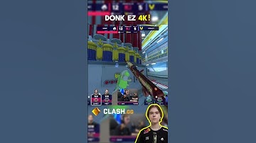 Donk is just crazy! #cs2 #csgo #ace #clutch #donk #s1mple