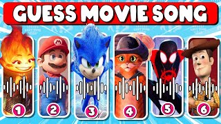 Guess The Movie By Song  Netflix Puss In Boots Super Mario Bros Sonic Spider Man  Elemental