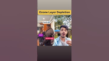 Ozone layer depletion #ytshorts #science #chemistry