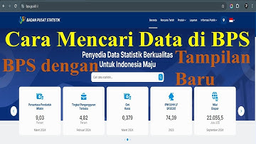 Cara Mencari Data di BPS || BPS dengan Tampilan Baru