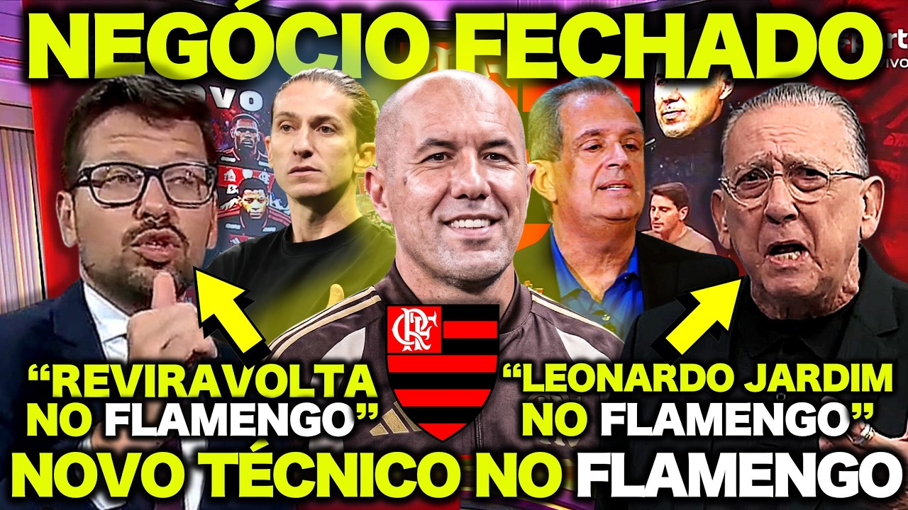 GALVÃO fica ABISMADO com a DEMISSÃO de FILIPE LUIS no FLAMENGO ! LEONARDO JARDIM VEM AÍ ! E+