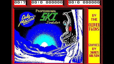 Professional Ski Simulator Review for the Sinclair ZX Spectrum by John Gage