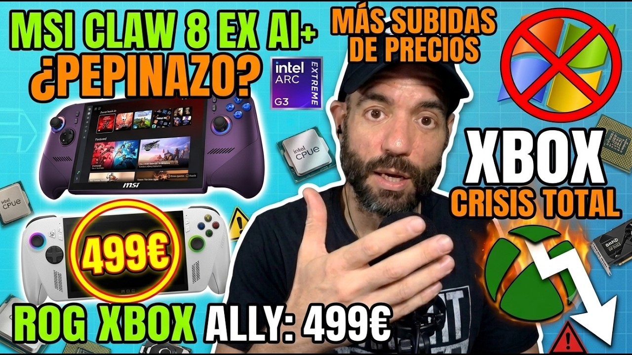 Subida de precios, Tests MSI Claw 8 EX AI +, el desastre de XBOX y la alternativa barata Steam Deck episode artwork