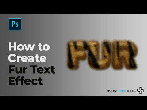 How to Create Fur Text Effect | Photoshop Tutorial
