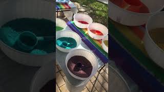 Rainbow Party Decorations Sensory Station