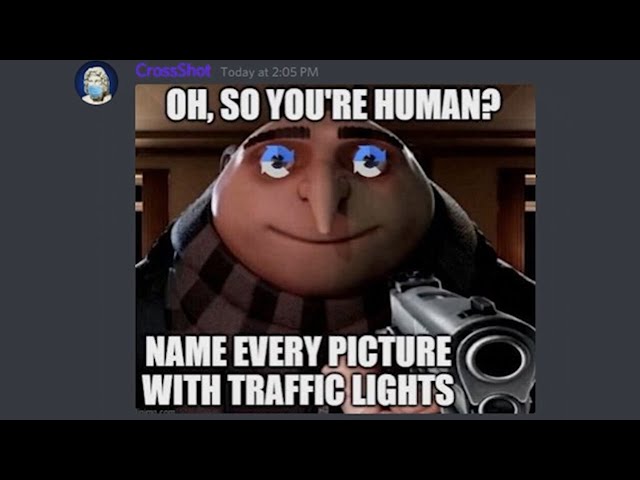 Oh, so you're human? Name every picture with traffic lights. 