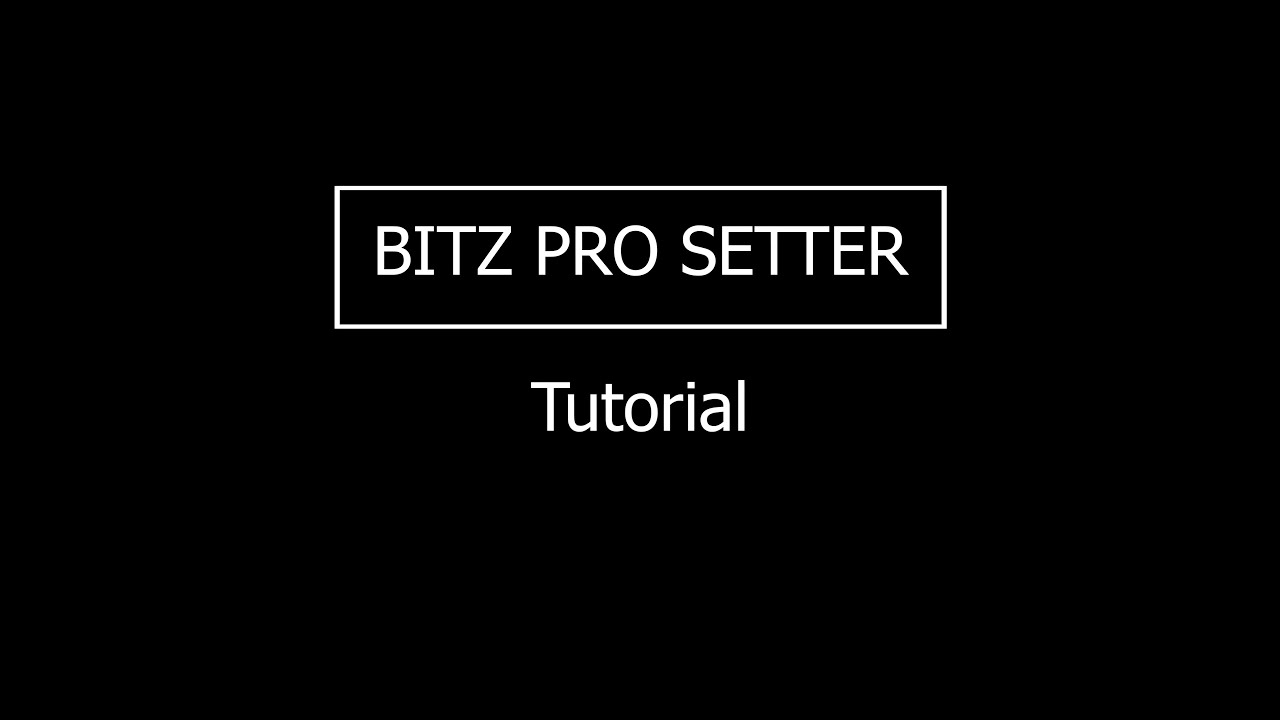 Bitz Pro Setter Angle Setting Kit Tutorial
