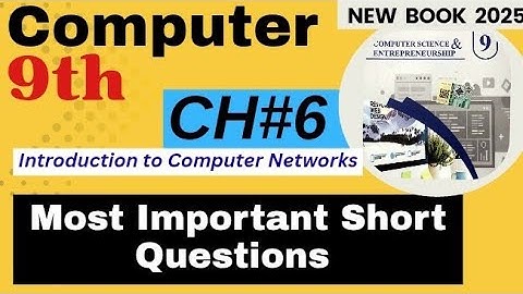 9th class computer new book Chapter 6 || 9th computer chapter 6 Important short questions