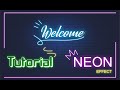 Neon effect light di Coreldraw sangat mudah