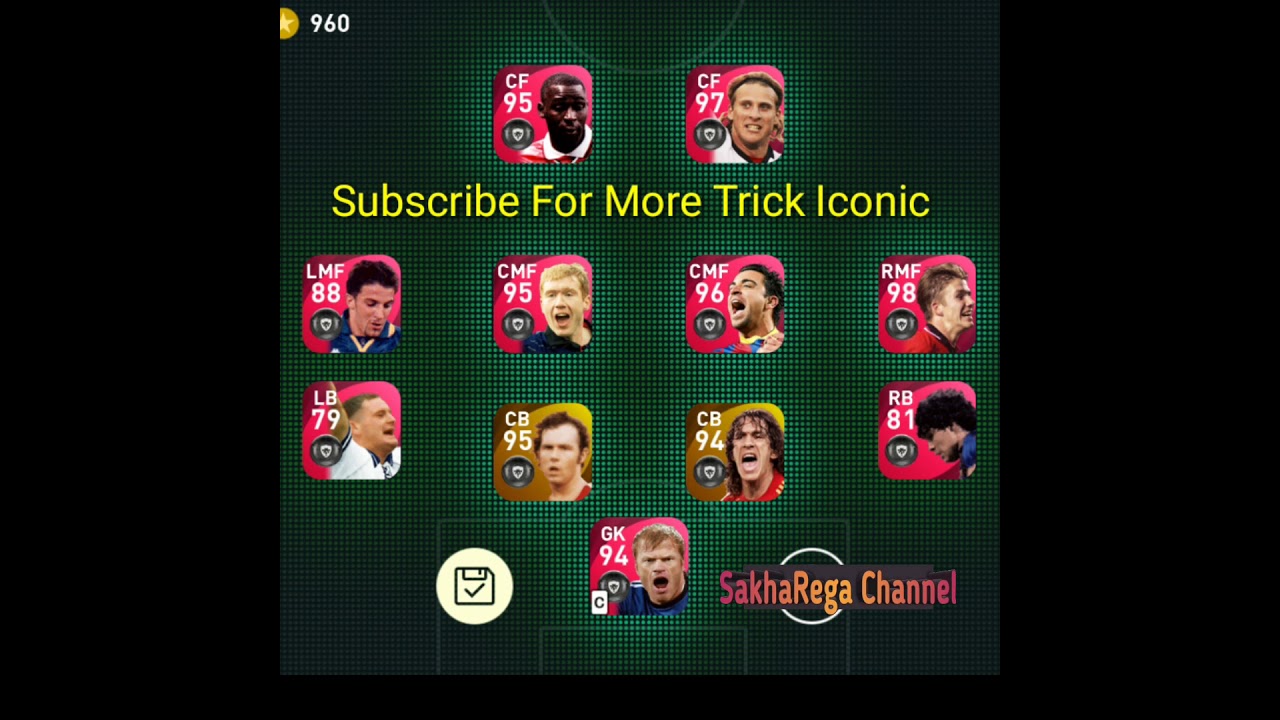 Skuad Iconic ini pake trik trik antik. EFOOTBALL PES2021 MOBILE