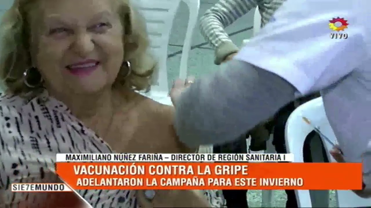 Adelantan la vacunación antigripal  Maximiliano Núñez Fariña