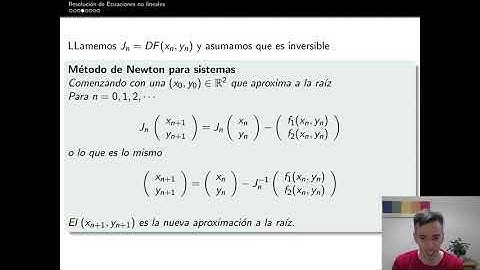 Python Clase 9 Parte 2: Newton-Raphson para sistemas