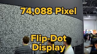 Giant Flip-Dot Display Boasts 74,088 pixels