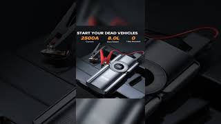 Jump Starter 2500A, 20000mAh, 150PSI Digital Inflator, LED – Buture 4-in-1 – AliExpress