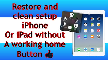 ipad or iphone restore and clean setup without a working home button