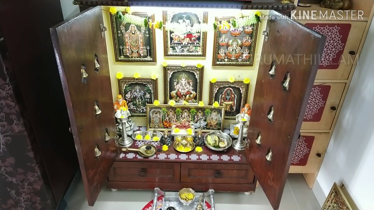 இப்படி ஒரு பூஜை அறை யா  ???MY NEW POOJA ROOM SETUP