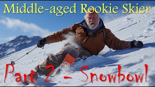 Middleaged Rookie Skier  Part 2   Feeling confident, I take a slightly more dangerous run