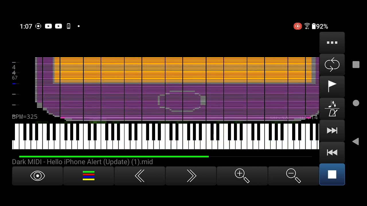Dark midi hello iPhone alert (updated by kion the midi player) - YouTube