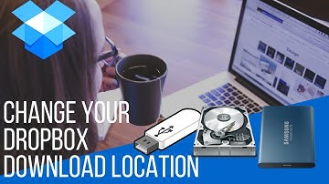 How to download from dropbox to an external hard drive