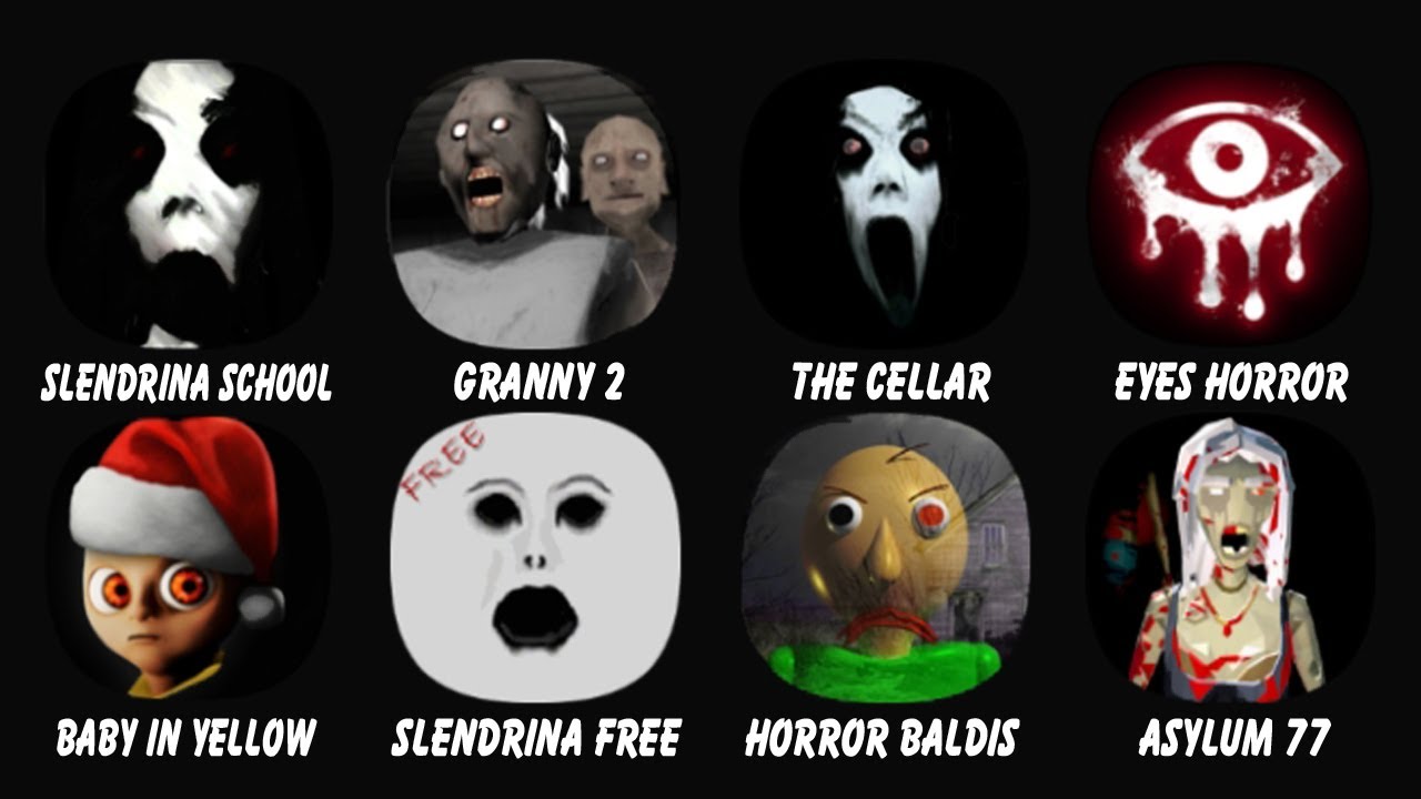 Slendrina The School, Granny Chapter Two, Slendrina The Cellar, Eyes