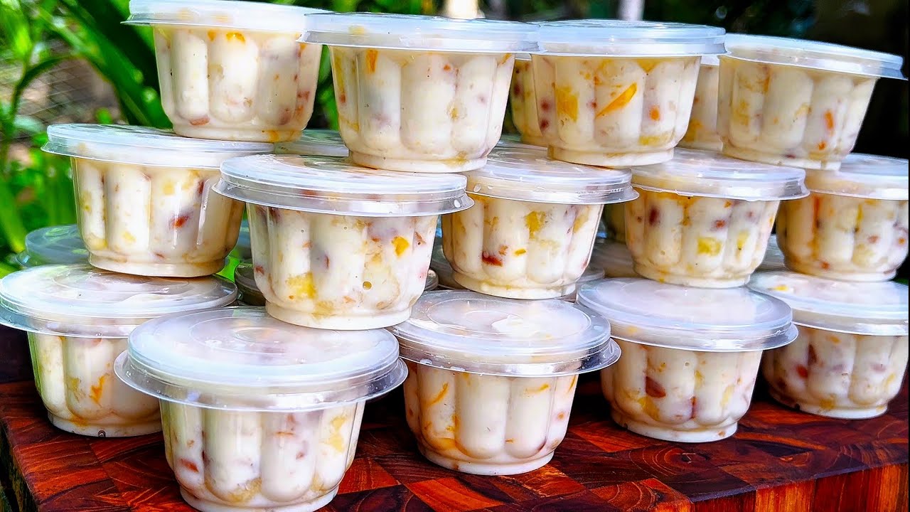 KEM CHUỐI / Làm KEM CHUỐI MÍT Dẻo Mịn Thơm Béo Không Bị Dăm Đá Rất ngon Mát Lạnh Ngày nắng nóng.