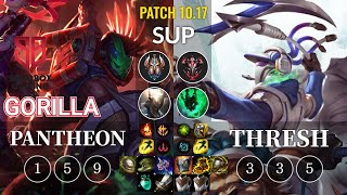 SB GorillA Pantheon vs Thresh Sup - KR Patch 10.17