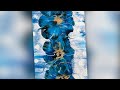 AMAZING BOTANICAL LOOK CREATED WITH BALLOON 🎈 & HAIRDRYER~ Acrylic pouring art
