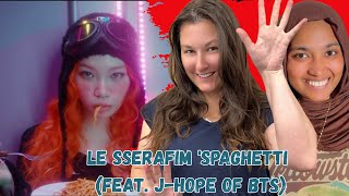 LE SSERAFIM (르세라핌) 'SPAGHETTI (feat. j-hope of BTS)' OFFICIAL MV | Reaction