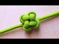 四つ葉のクローバーの形をしたひもの結び方  クローバーノット　飾り結び　How to make a Clover Knot (Chinese Clover / 4 Leaf Clover knot)
