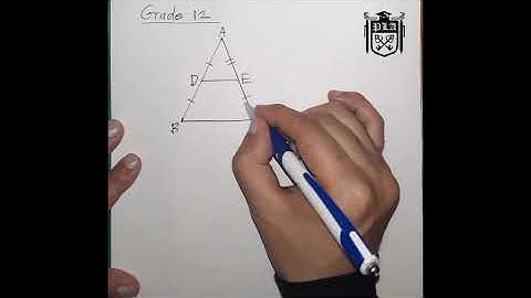 Grade 12 - Proportionality & Midpoint Theorem