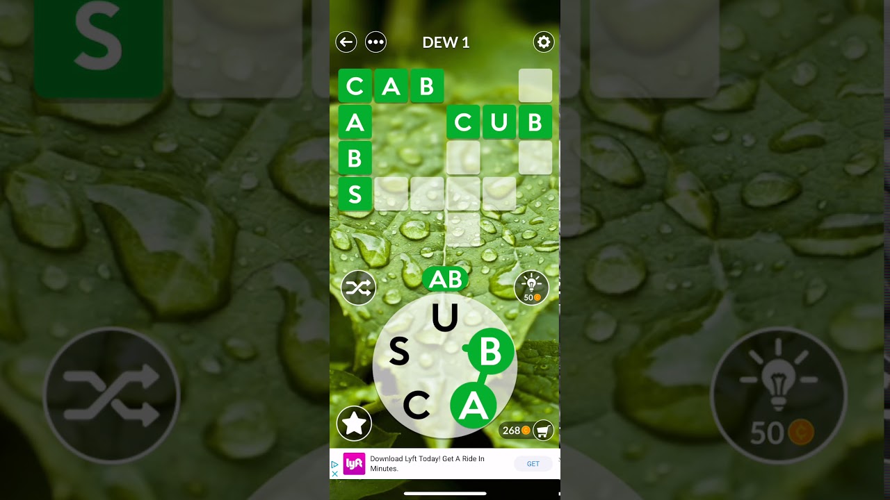 Wordscapes Dew 1 Answers