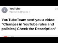 DO NOT Click This Email From Youtube