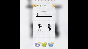 Draw To Save Stickman Puzzle 😀 Level 12 #trending #youtubeshorts #viral #shorts