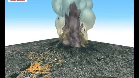 Plinian Eruption Simulation at Vesuvius (Italy)