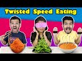 Twisted Speed Eating Challenge | Food Challenge | Hungry Birds