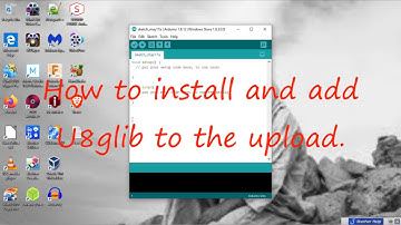 Install U8glib to Arduino