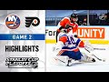 NHL Highlights | Second Round, Gm2: Islanders @ Flyers - Aug. 26, 2020