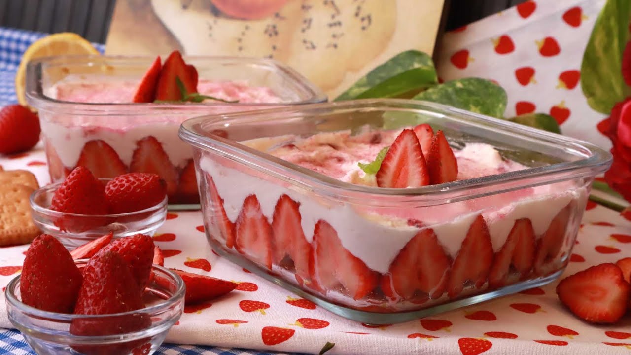 TIRAMISU DE FRESA FÁCIL