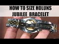 How To Size Holuns Datejust Jubilee Style Bracelet | Datejust Homage Resizing Tutorial