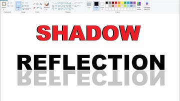 How to create Shadow / Reflection in Ms Paint | Ms Paint secret tricks.