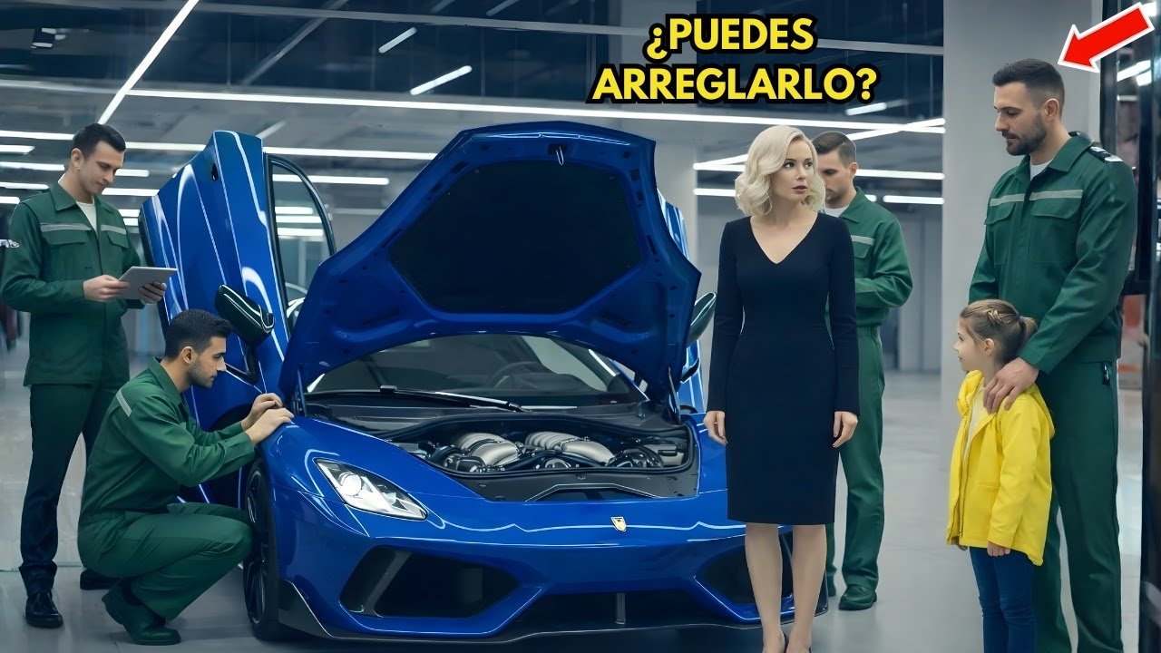 El superdeportivo de la CEO no arrancaba… los ingenieros fallaron y un padre soltero solo escuchó 😳