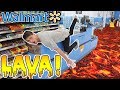 FLOOR IS LAVA CHALLENGE AT WALMART! (KICKED OUT!)