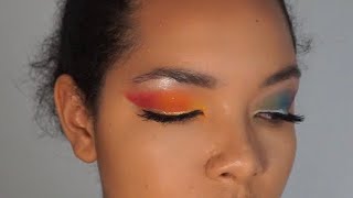 Pride Month Rainbow Eye Makeup Tutorial (NYX, Colourpop)
